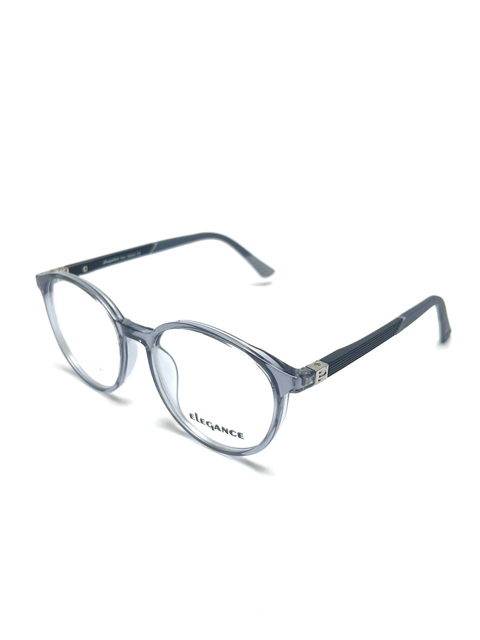 Elegance Translucent Grey Unisex Eyeglasses