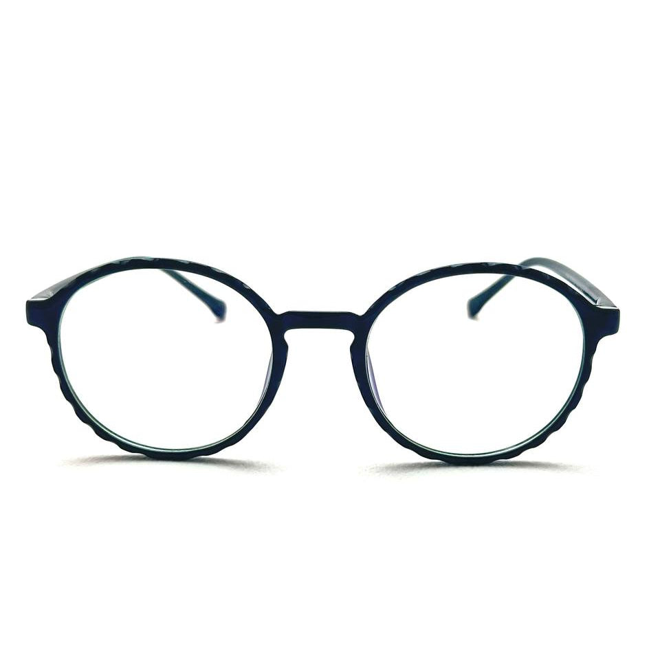Cleo Black Round - Unisex Eyeglasses