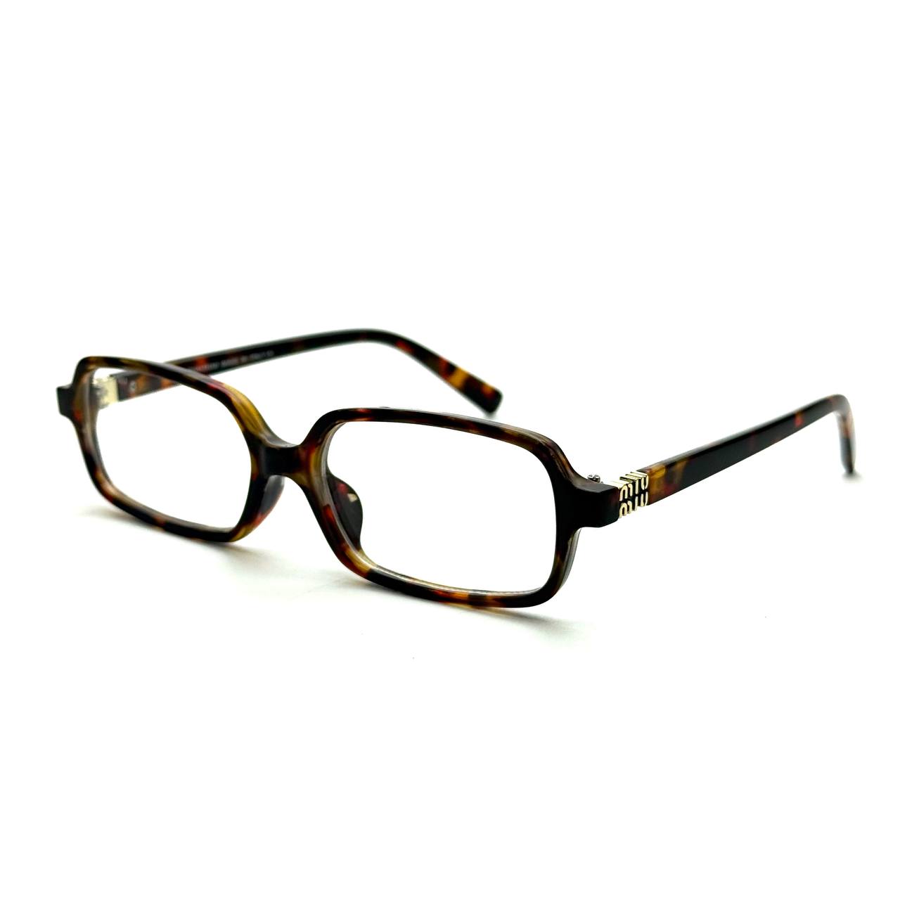 Miu Miu Rectangular Regard 520 - (Tortoise Frame / Clear Lens)