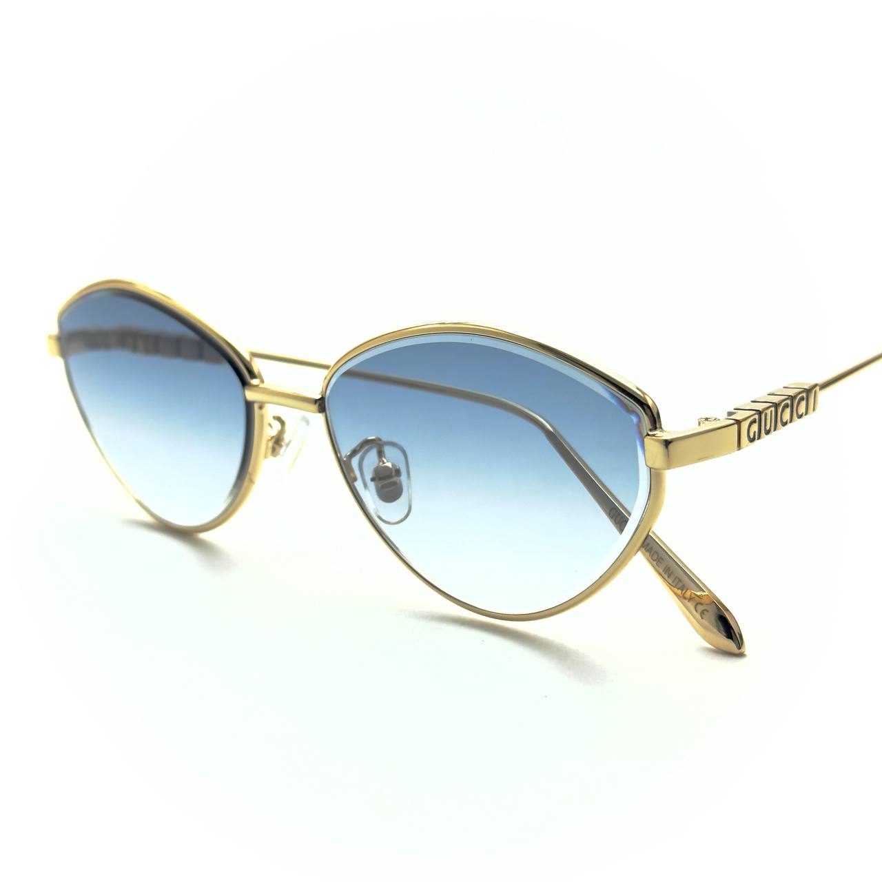 Gucci 5G195 - Gold Frame / Blue Gradient Lens