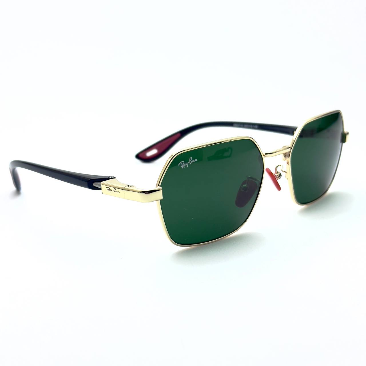 Ray-Ban RB3719 - Gold Black Green Lens