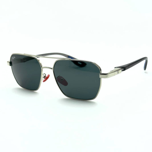 Ray-Ban RB3718 - Silver Grey Black Lens