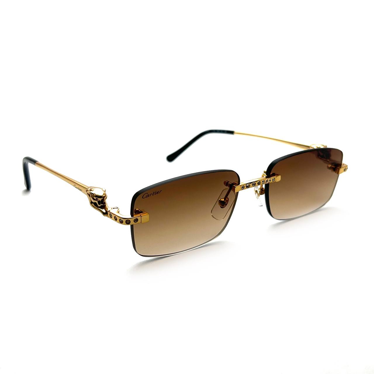 Cartier CT0046RS – Gold/Brown