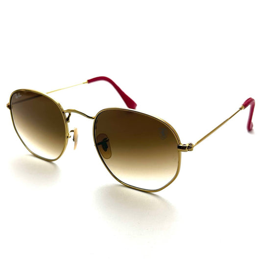 Ray-Ban Ferrari RB3857M – Gold & Brown