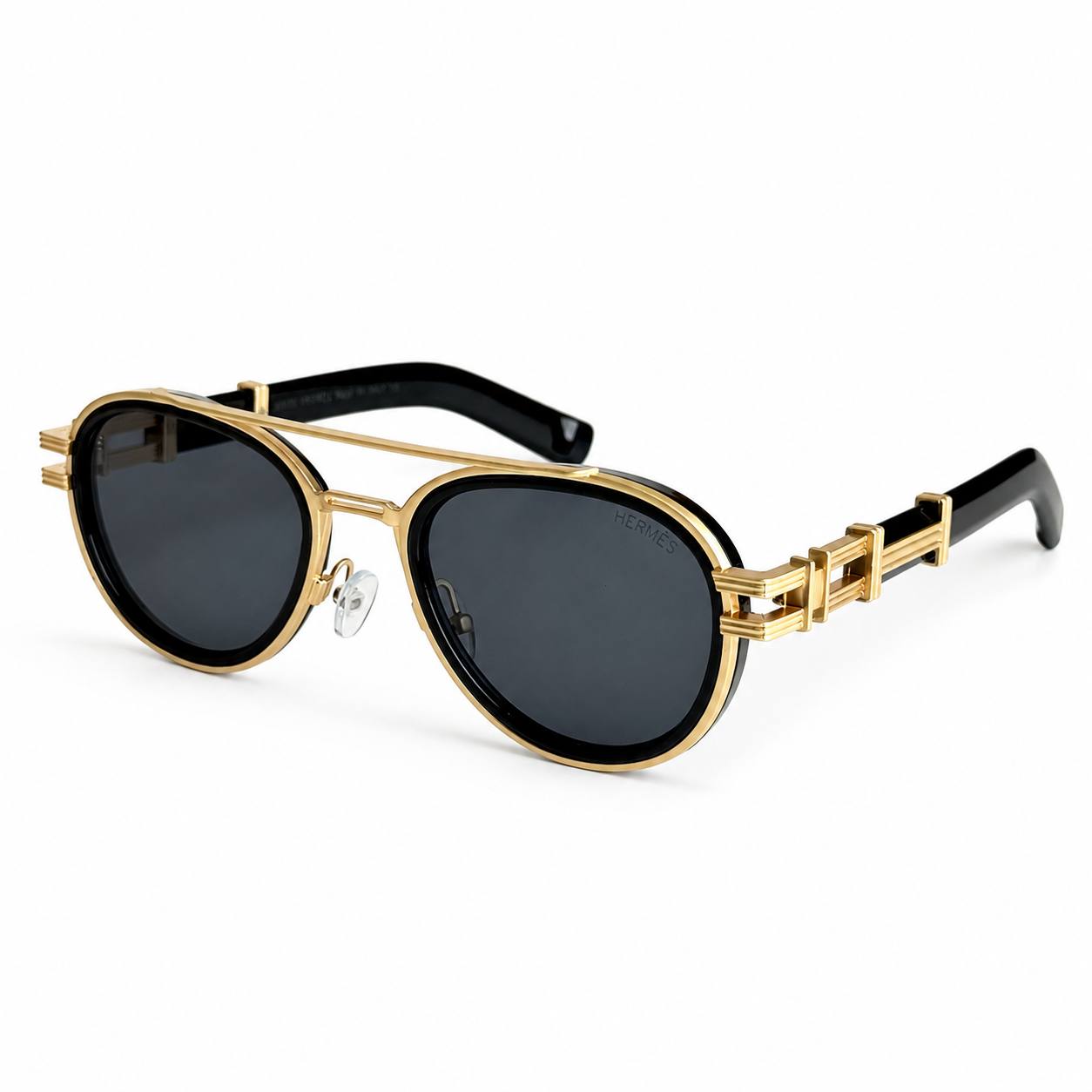 Hermès Aviator HE1274S – Gold Black