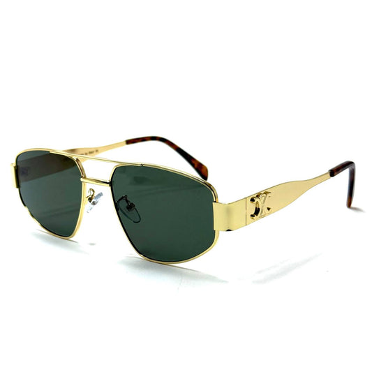 Celine Triomphe - (Gold Frame / Green Lens)