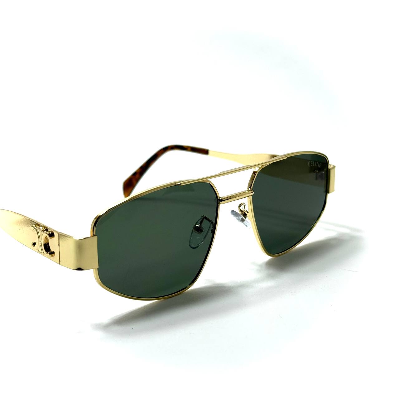 Celine Triomphe - (Gold Frame / Green Lens)