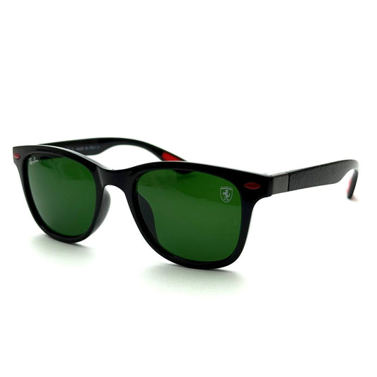 Ray-Ban RB4195 Ferrari Edition (Black Frame / Green Lens)