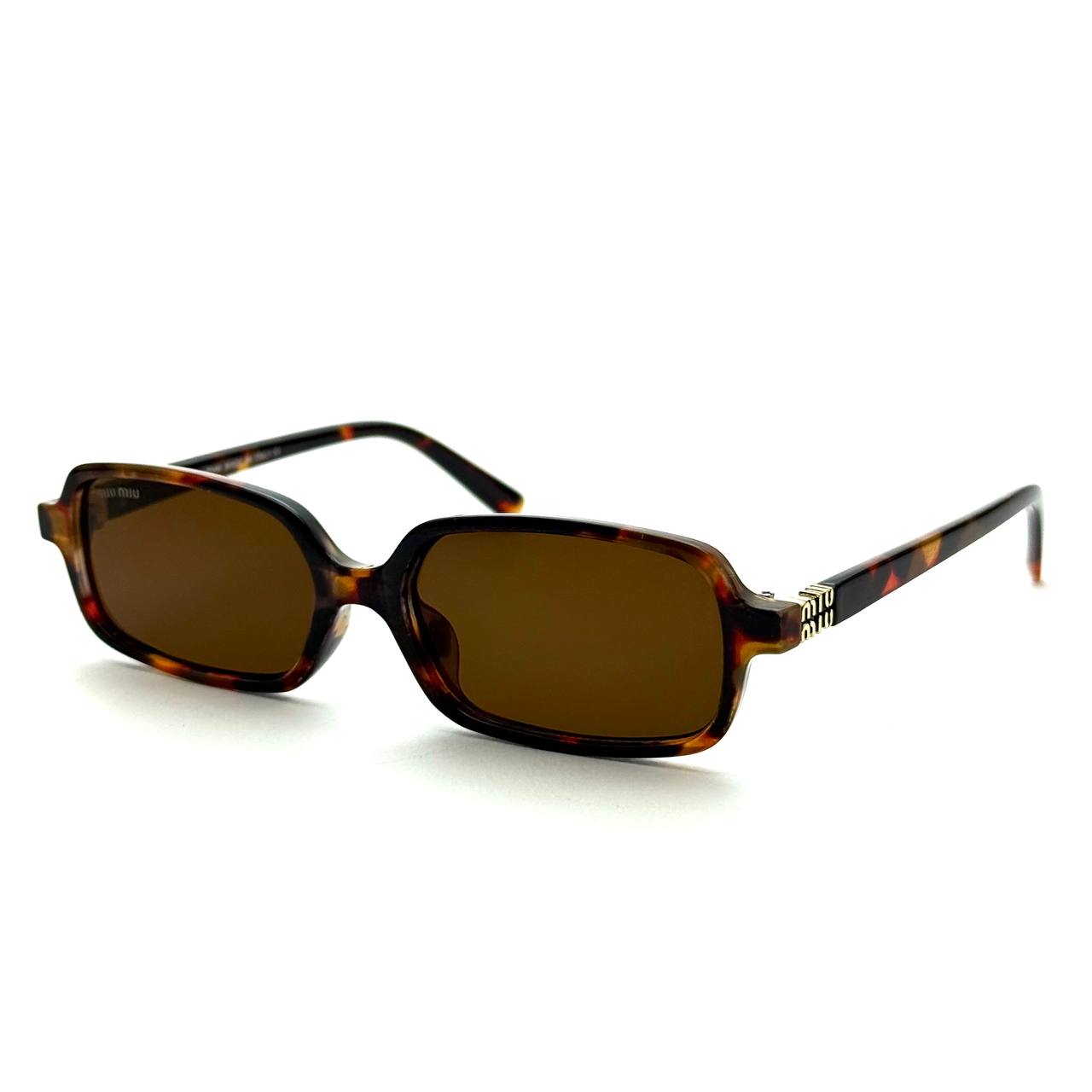 Miu Miu Rectangular Regard 5520 - (Tortoiseshell Frame / Brown Lens)