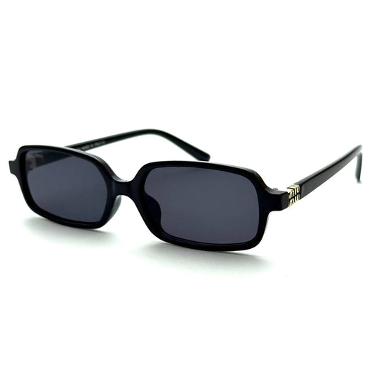 Miu Miu Rectangular Regard 5520 - (Black Frame / Black Lens)