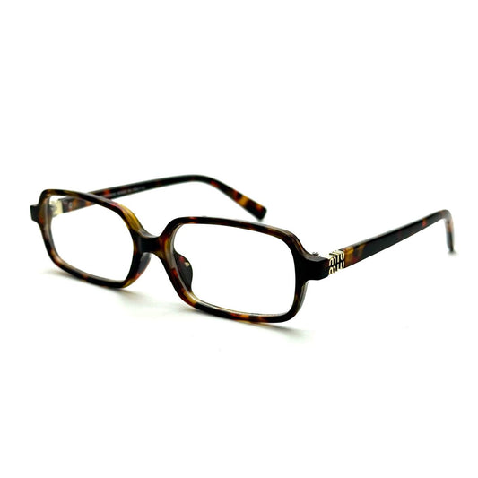 Miu Miu Rectangular Regard 520 - (Tortoise Frame / Clear Lens)